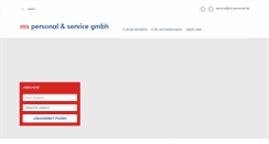 Desktop Screenshot of ms-personal.de