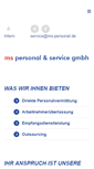 Mobile Screenshot of ms-personal.de